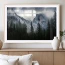 Yosemite National Park El Capitan Foggy Mountain Wall Art | by MyGreatCanvas | Canvas Wall Art Prints | Photo Prints & Wall Decor