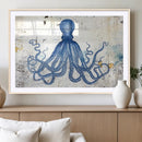 Octopus Canvas Wall Art | Coastal Marine Life Artwork for by MyGreatCanvas | Canvas Wall Art Prints | Photo Prints & Wall Decor
