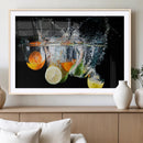Kitchen Wall Art, Kitchen Fruits Art Canvas Print