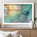 Green Marble Fluid Effect Wall Art Abstract Canvas Wall Art by MyGreatCanvas | Canvas Wall Art Prints | Photo Prints & Wall Decor