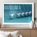 Wall Art Newton's Cradle Canvas Print, Framed Newton Cradle