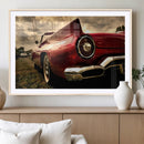 Red Classic Car Wall Art Canvas Print