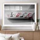 Framed Luck Poker Cards Canvas – Modern Triptych Wall Art,