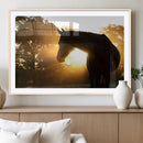 Horse at Sunset Wall Art Animal Canvas Print