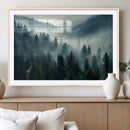 Captivating Misty Forest Wall Art Premium Canvas Print a by MyGreatCanvas | Canvas Wall Art Prints | Photo Prints & Wall Decor