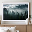 Captivating Misty Forest Wall Art Canvas, Premium Canvas