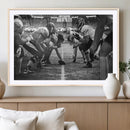 American Football Wall Art Canvas Print Framed Stadium Sport