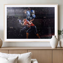 American Football Wall Art Canvas Print, Stadium Sport Wall