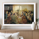 Last Supper Wall Art Canvas Print, Framed Jesus Painting Art