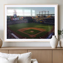 Colorado Rockies Coors Field Wall Art Canvas Print - MLB