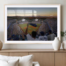 Dodger Stadium Sunset Game Triple Canvas Wall Art - Los