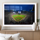Truist Park Night Game Canvas Art - Atlanta Braves Stadium