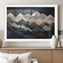 Rustic Mountain Landscape Wall Art Canvas Print – Framed 3D