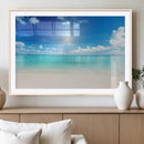 Blue Ocean Wall Art Canvas Print - Tranquil Ocean Paradise