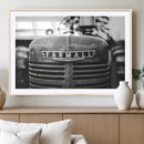 Vintage Farmall Tractor Wall Art Canvas Print, Rustic