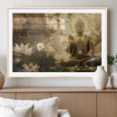 Zen Buddha Wall Art Canvas Print | Peaceful Meditation Decor