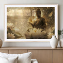Golden Buddha Wall Art | Yoga Room Decor and Meditation Room by MyGreatCanvas | Canvas Wall Art Prints | Photo Prints & Wall Decor