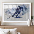 Hockey Player Wall Art Canvas Print - Sports-Inspired