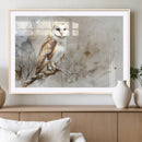 Barn Owl Wall Art | Watercolor Canvas Print | Perfect for