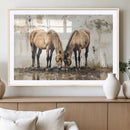 Vintage Horses Wall Art | Ready to Hang and Framed Triptych by MyGreatCanvas | Canvas Wall Art Prints | Photo Prints & Wall Decor
