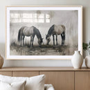 Chines Ink Style Vintage Horses Wall Art Canvas Print for by MyGreatCanvas | Canvas Wall Art Prints | Photo Prints & Wall Decor