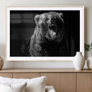 Bear Canvas Print | Wildlife Wall Art for Cabin Decor |