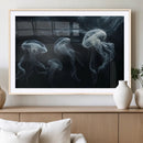 Jellyfish Wall Art Canvas Print, Elegant Wall Decor