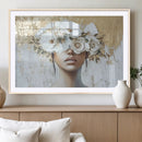 Golden Petal Wall Art - Canvas Print Flower Head Woman by MyGreatCanvas | Canvas Wall Art Prints | Photo Prints & Wall Decor