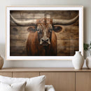 Longhorn Bull Wall Art | Canvas Print | Ready to Hang | by MyGreatCanvas | Canvas Wall Art Prints | Photo Prints & Wall Decor