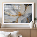 White and Gold Floral Canvas Wall Art - Framed and Ready to by MyGreatCanvas | Canvas Wall Art Prints | Photo Prints & Wall Decor