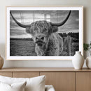 Scottish Highland Cow Canvas Wall Art Farmhouse Decor, by MyGreatCanvas | Canvas Wall Art Prints | Photo Prints & Wall Decor