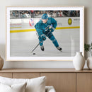 San Jose Sharks Ice Hockey Player Wall Art Canvas Print
