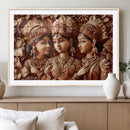 Indian Woman Statue Wall Art Canvas Print