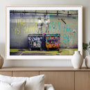 Banksy Life is Short Wall Art - Iconic Graffiti Art on by MyGreatCanvas | Canvas Wall Art Prints | Photo Prints & Wall Decor