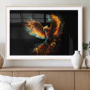 Fiery Phoenix Canvas Print | Ready to Hang Wall Art | Bold