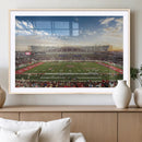 Framed Houston Cougars Football Team Print - Houston TDECU by MyGreatCanvas | Canvas Wall Art Prints | Photo Prints & Wall Decor