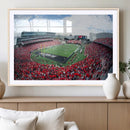 Cincinnati Bearcats Football Team Print - Nippert Stadium Wall Art Canvas Print