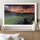 Eugene Autzen Stadium Canvas Wall Art Print – Sunset Over
