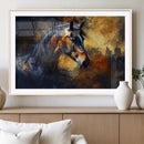 Abstract Horse Art Print - Abstract Canvas Wall Art |