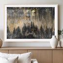 Golden Forest Abstract Wall Art | Dark Forest with Gold by MyGreatCanvas | Canvas Wall Art Prints | Photo Prints & Wall Decor