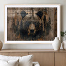 Rustic Grizzly 399 Wall Art | Triptych Canvas Print | Rustic by MyGreatCanvas | Canvas Wall Art Prints | Photo Prints & Wall Decor