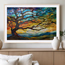Mosaic Tree Wall Art | Ready to Hang Stained Glass Style