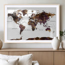 World Map Canvas Print – Detailed Map of the World Wall Art by MyGreatCanvas | Canvas Wall Art Prints | Photo Prints & Wall Decor
