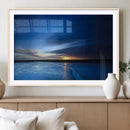 Blue Sunset Ocean Canvas Wall Art Print – Serene Coastal by MyGreatCanvas | Canvas Wall Art Prints | Photo Prints & Wall Decor