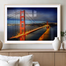 Large Wall Art San Francisco Canvas Print - Wonderful Golden