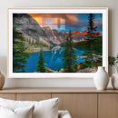 Canadian Rockies Moraine Lake Wall Art Canvas Print, Pine
