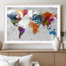 World Map Canvas Print – Framed Travel Map Wall Art for by MyGreatCanvas | Canvas Wall Art Prints | Photo Prints & Wall Decor