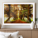 Sunshine in Forest and Trees Wall Art Canvas Print by MyGreatCanvas | Canvas Wall Art Prints | Photo Prints & Wall Decor