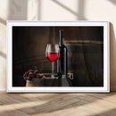 Red Wine and Bottle Canvas Print by MyGreatCanvas | Canvas Wall Art Prints | Photo Prints & Wall Decor