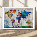 World Map Canvas Print – Framed Travel Map Wall Art for by MyGreatCanvas | Canvas Wall Art Prints | Photo Prints & Wall Decor